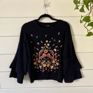 Embroidered sweater